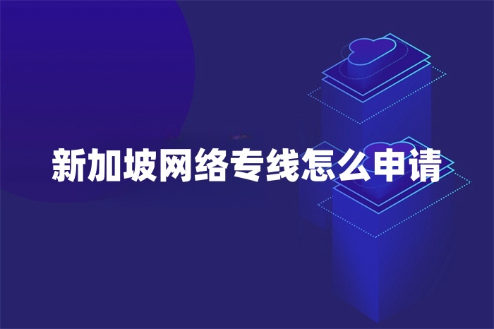 新加坡网络专线怎么申请