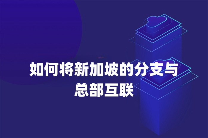 如何将新加坡的分支与总部互联