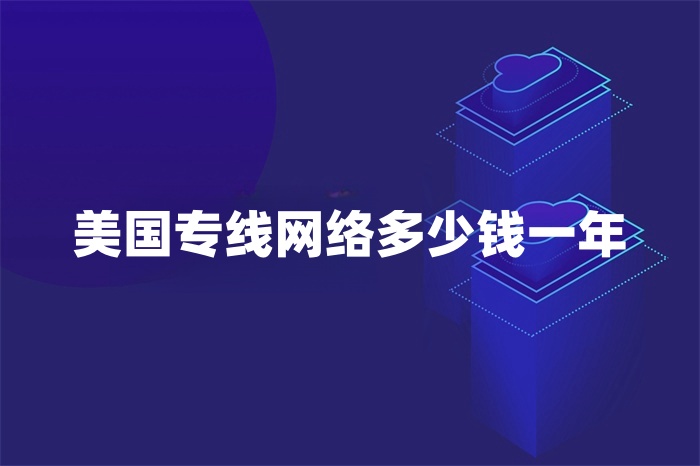 美国专线网络多少钱一年