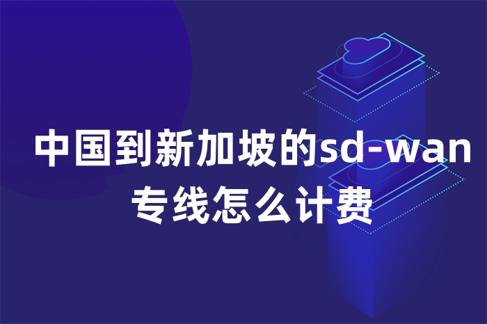 中国到新加坡的sd-wan专线怎么计费