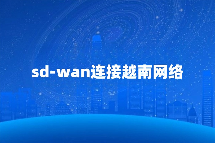 sd-wan连接越南网络