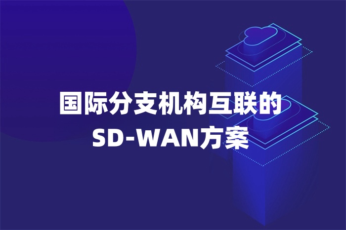 国际分支机构互联的SD-WAN方案