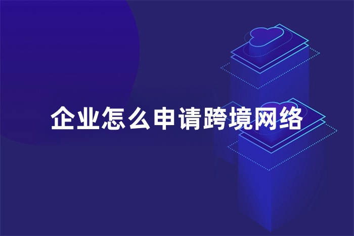 企业怎么申请跨境网络