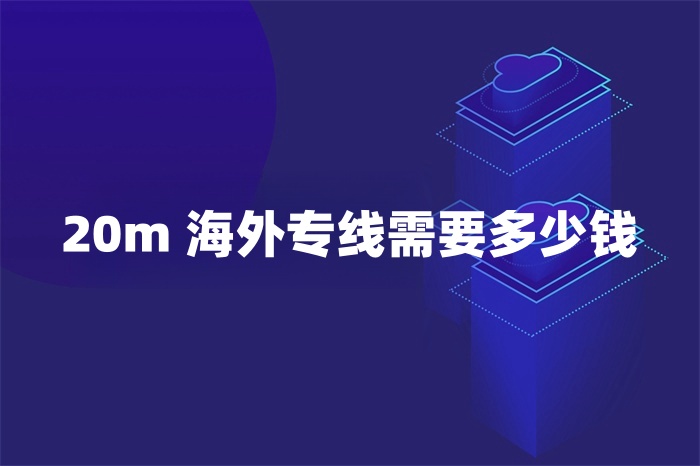 20m 海外专线需要多少钱