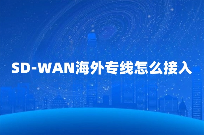 SD-WAN海外专线怎么接入